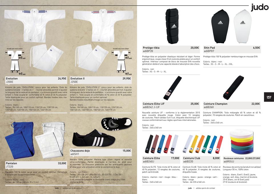 Protège-tibia 100 % polyester rembourrage en mousse EVA. Coloris : blanc - noir. Tailles : XS - S - M - L - XL 