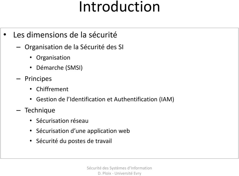 Gestion de l Identification et Authentification (IAM) Technique
