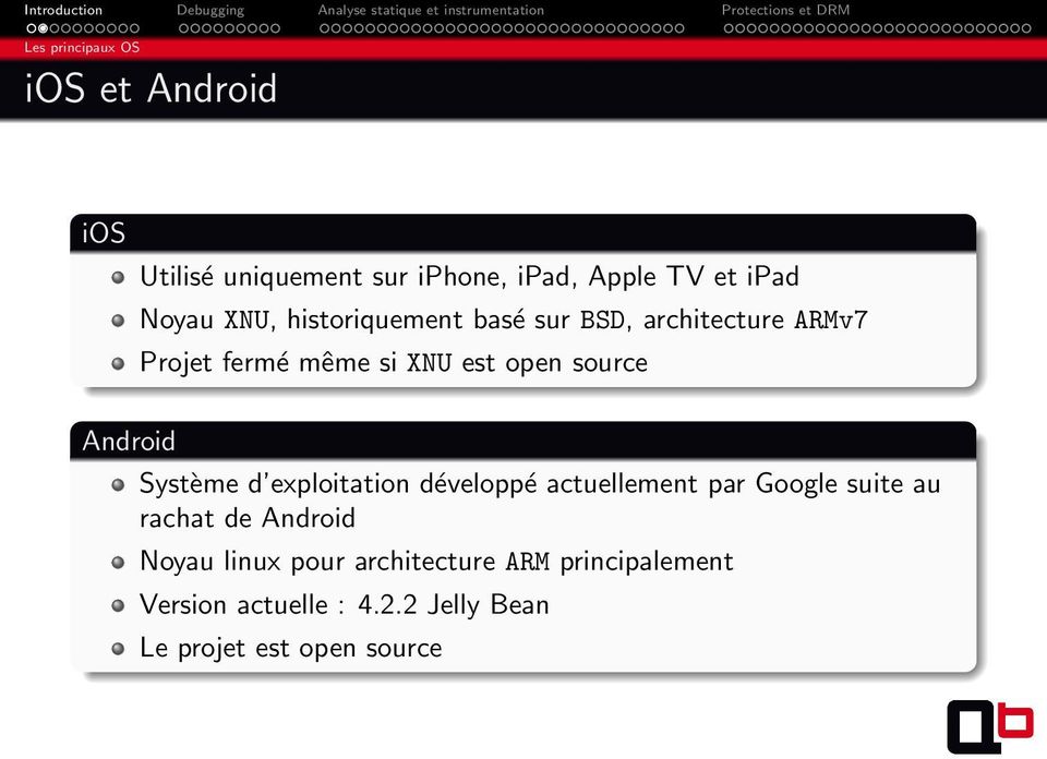 Android Système d exploitation développé actuellement par Google suite au rachat de Android Noyau