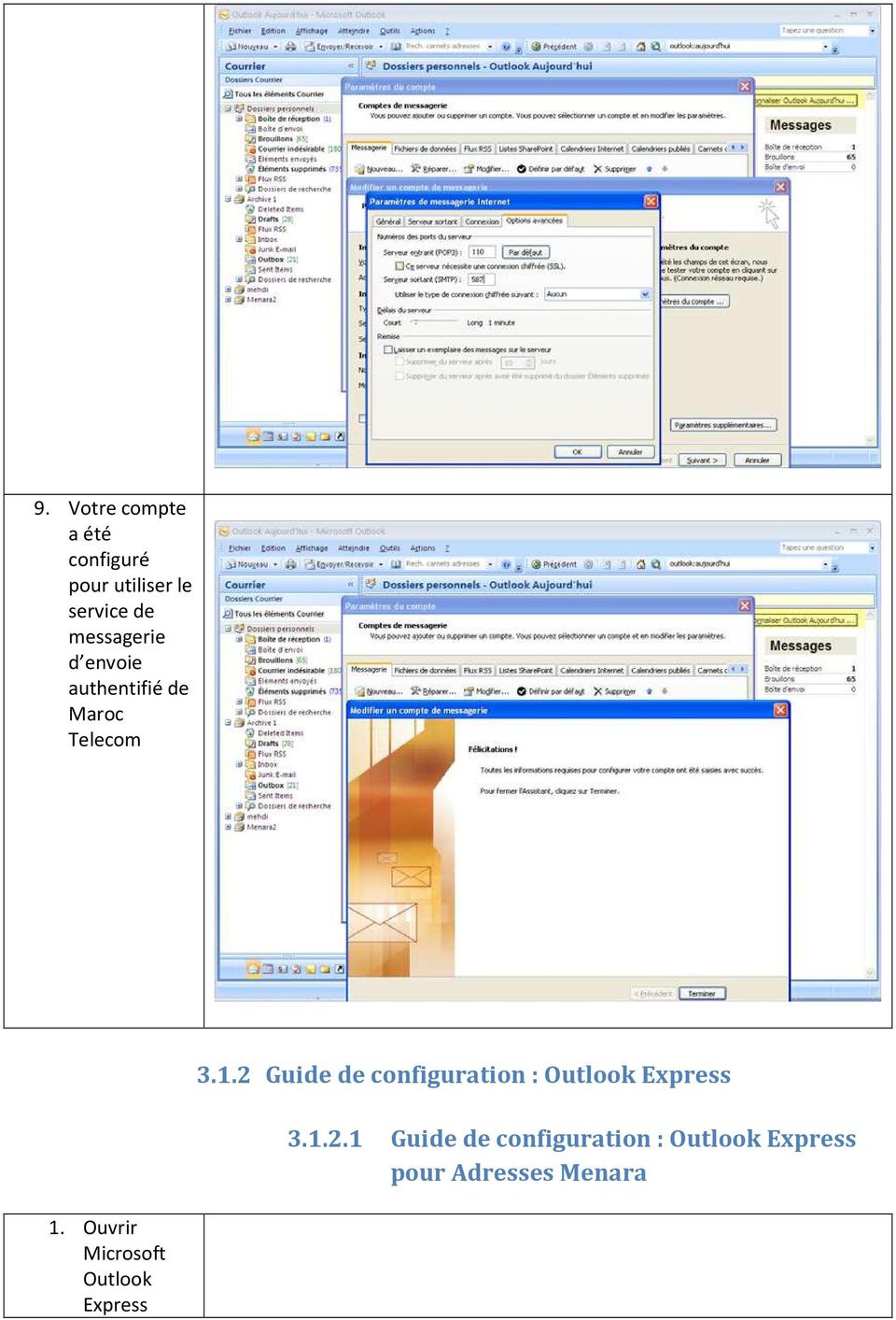 Ouvrir Microsoft Outlook Express 3.1.