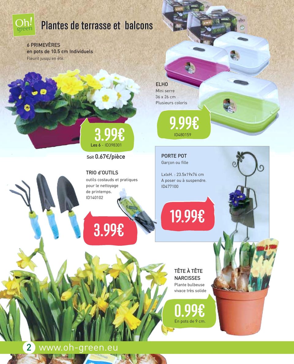 67 /pièce TRIO d OUTILS outils costauds et pratiques pour le nettoyage de printemps.