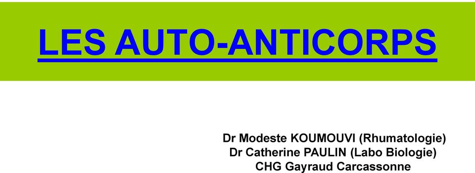 (Rhumatologie) Dr Catherine