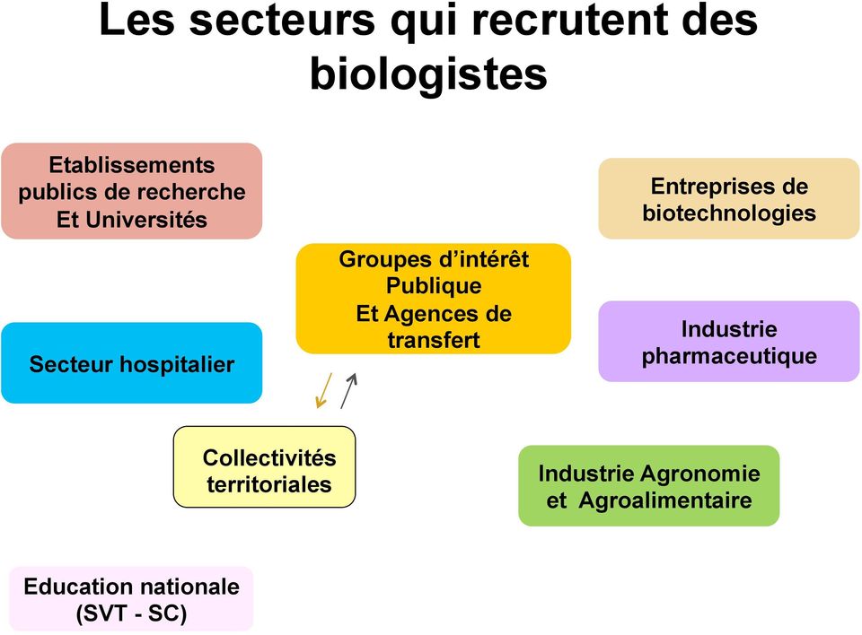 transfert Entreprises de biotechnologies Industrie pharmaceutique Collectivités