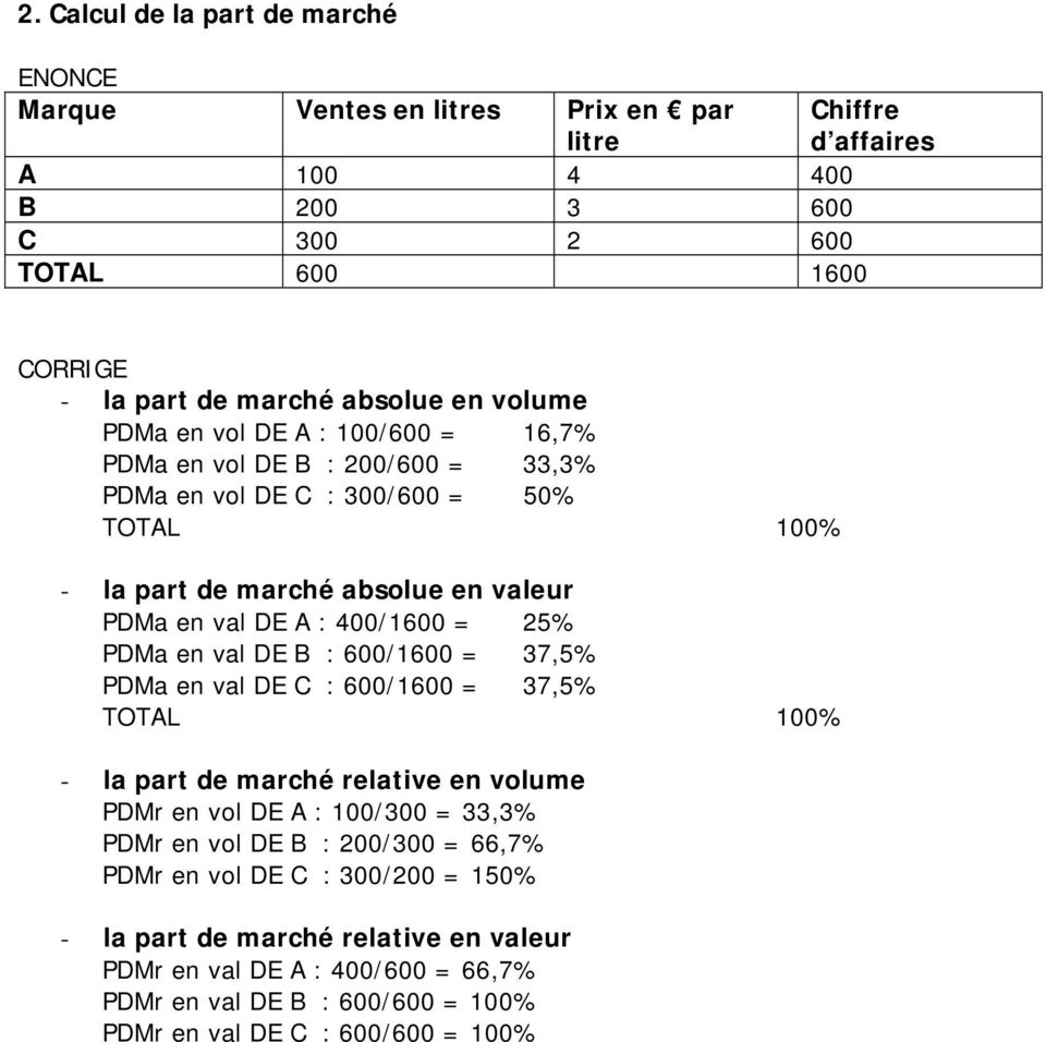 Accidental Acumulación Bajar TP 1 : EXERCICES DE MARKETING - Sandrine Gasc - PDF Free Download