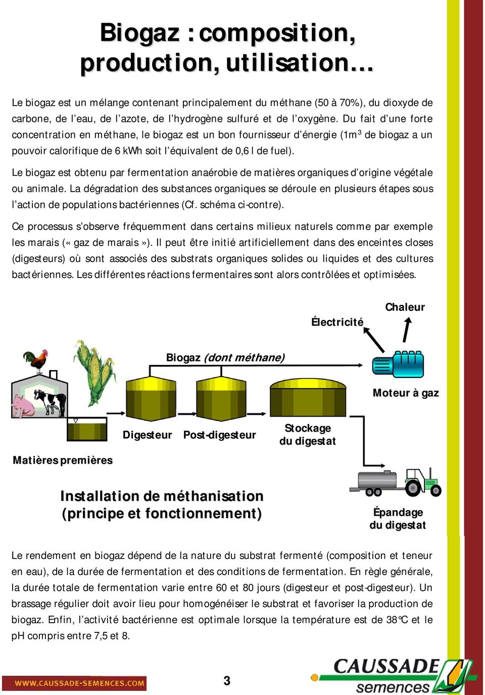Le biogaz est obtenu par fermentation anaérobie de matières organiques d origine végétale ou animale.