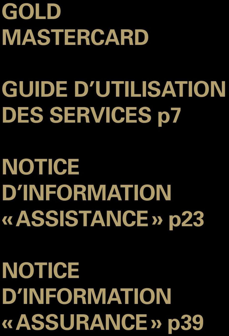 d information «Assistance» p23