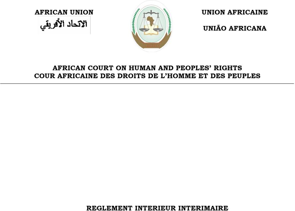 PEOPLES RIGHTS COUR AFRICAINE DES DROITS