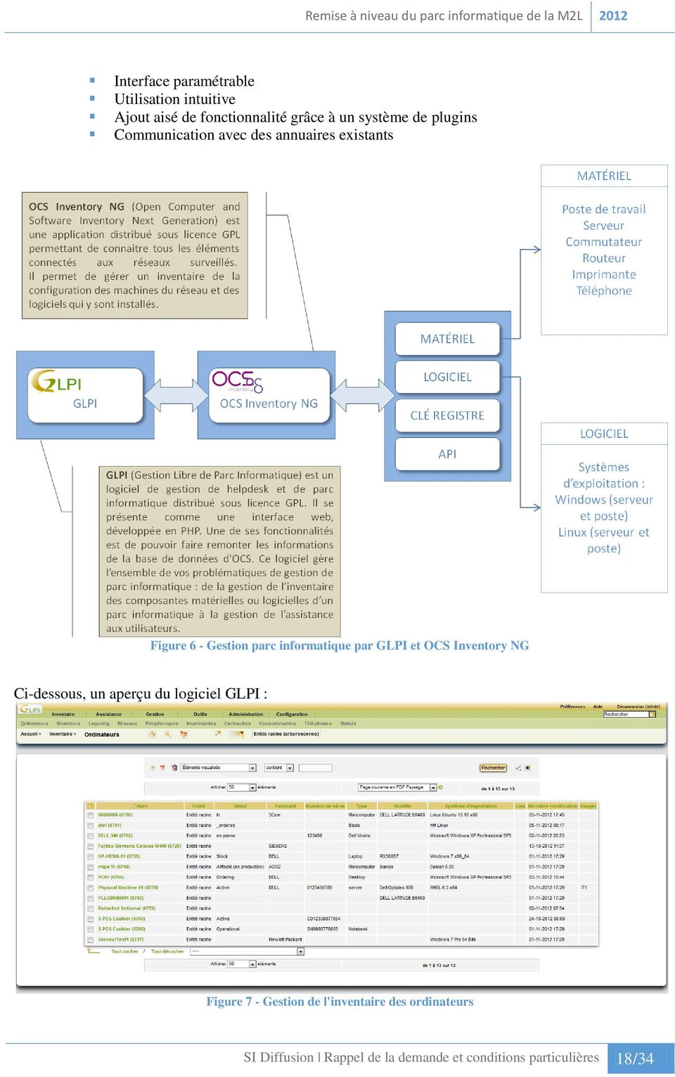 par GLPI et OCS Inventory NG Ci-dessous, un aperçu du logiciel GLPI : Figure 7 - Gestion de