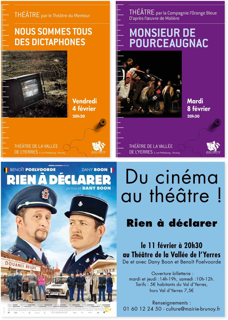 Philisbourg Brunoy Du cinéma au théâtre!