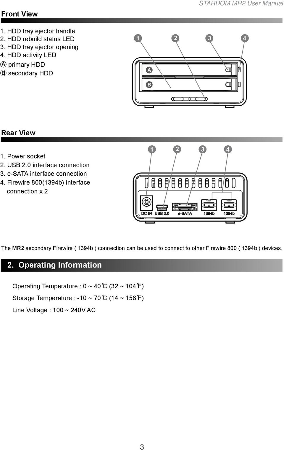e-sata interface connection 4.