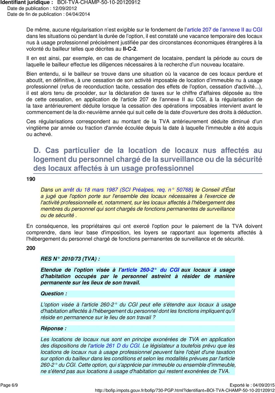TVA - Champ d'application et territorialité - Opérations imposables sur  option - Personnes effectuant des locations immobilières - PDF Free Download