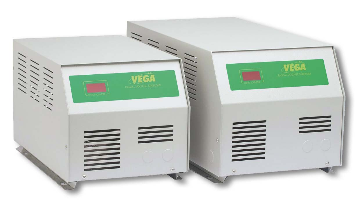 VEGA Le stabilisateur monophasé VEGA couvre la gamme de puissances de 0.