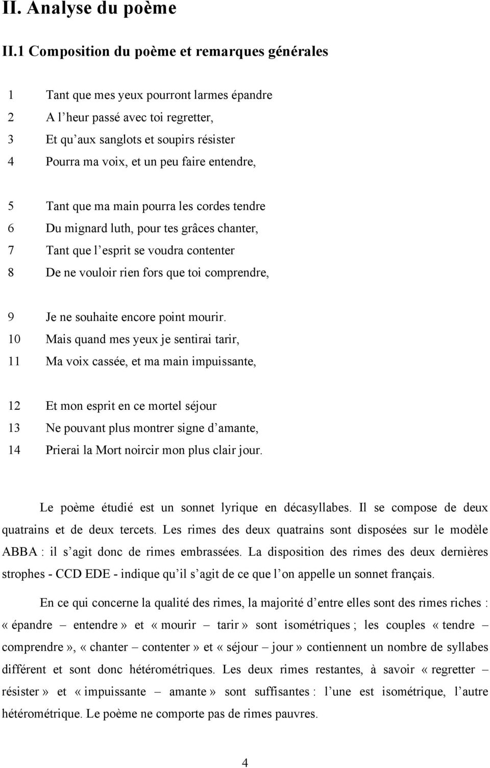 Louise Labé : Sonnet XIV - PDF Téléchargement Gratuit