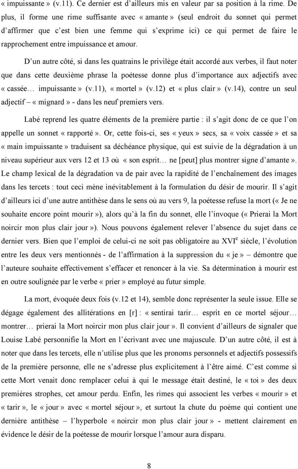 Louise Labé : Sonnet XIV - PDF Téléchargement Gratuit