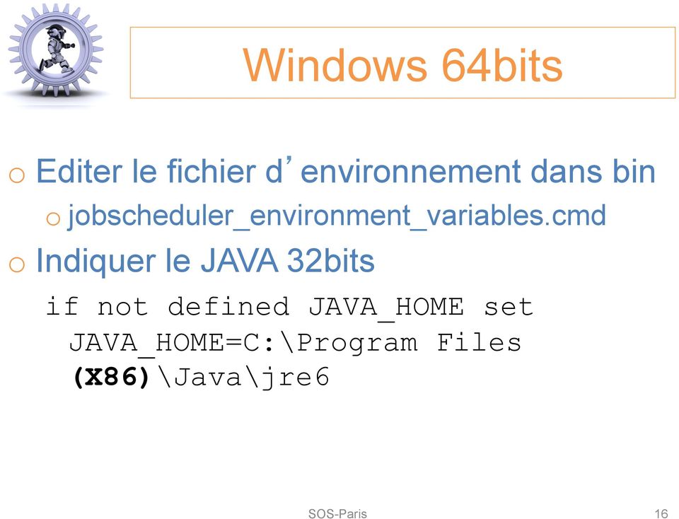 cmd o Indiquer le JAVA 32bits if not defined