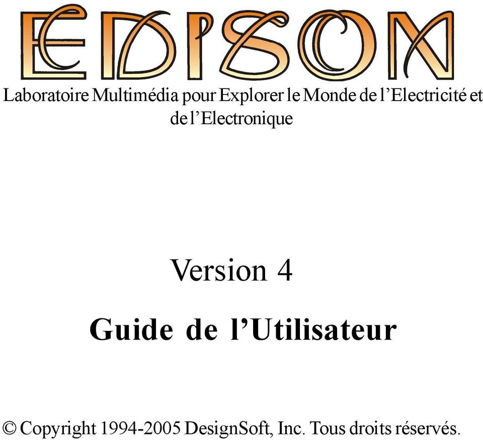 Version 4 Guide de l Utilisateur Copyright
