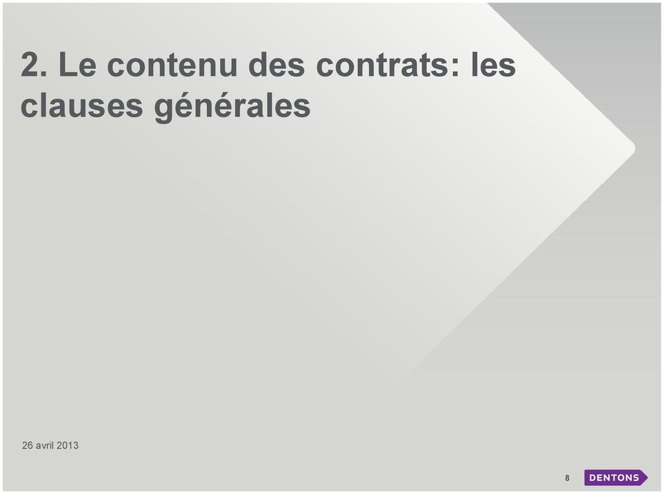 contrats: