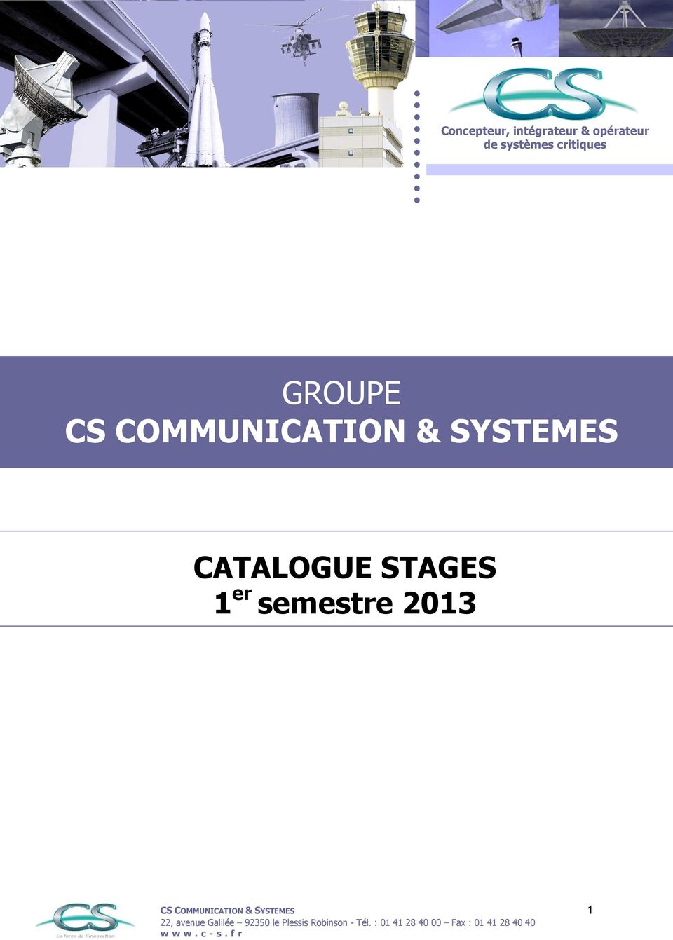 COMMUNICATION & SYSTEMES CATALOGUE