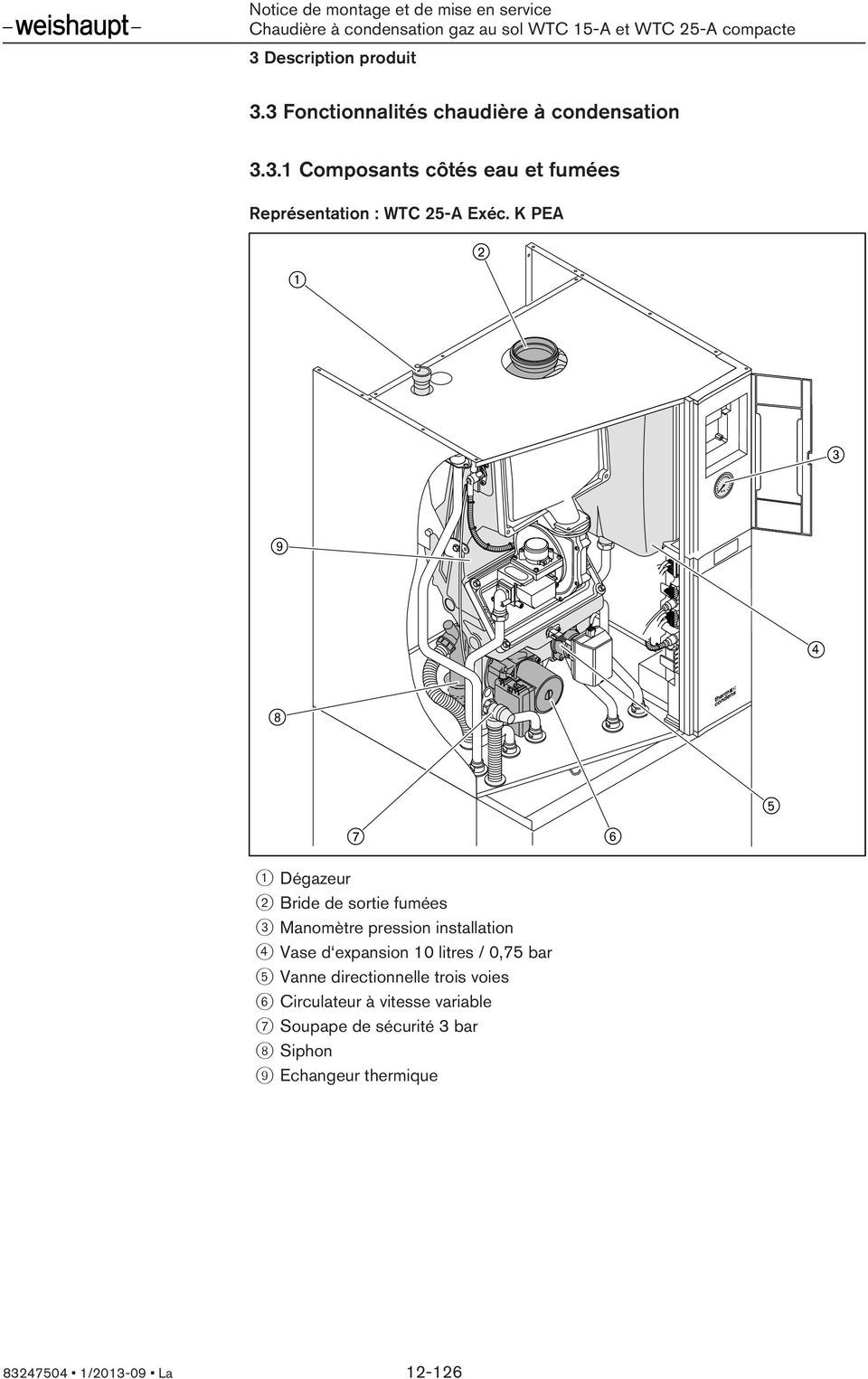 Chaudière à condensation gaz au sol WTC 15-A et WTC 25-A compacte / - PDF  Téléchargement Gratuit