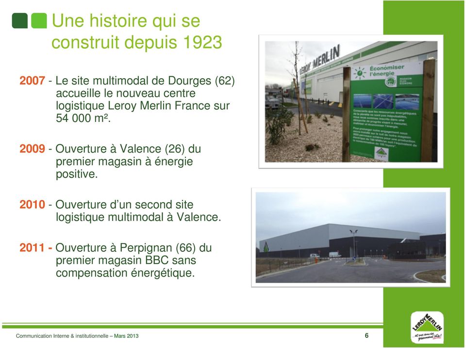 2009 - Ouverture à Valence (26) du premier magasin à énergie positive.