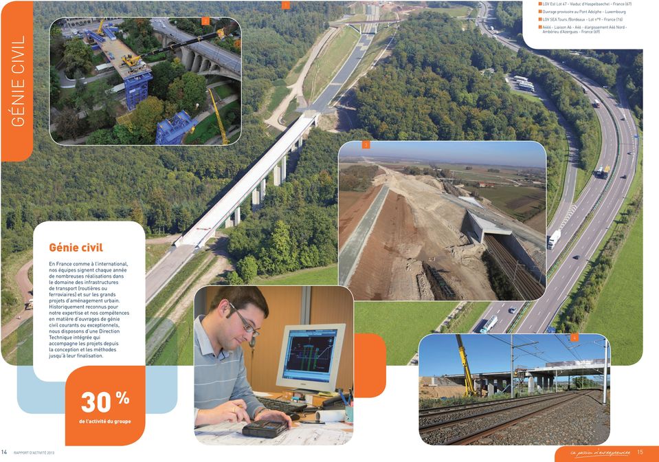 infrastructures de transport (routières ou ferroviaires) et sur les grands projets d aménagement urbain.