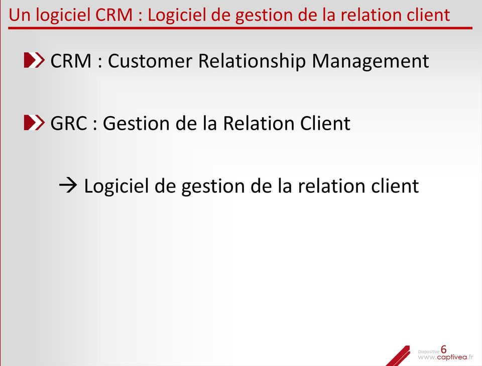 Management GRC : Gestion de la Relation Client