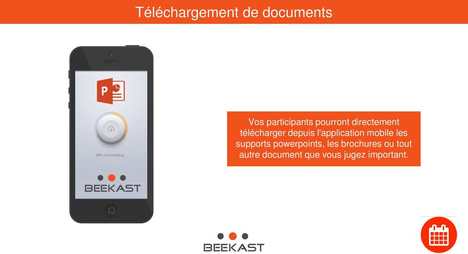 l'application mobile les supports powerpoints,