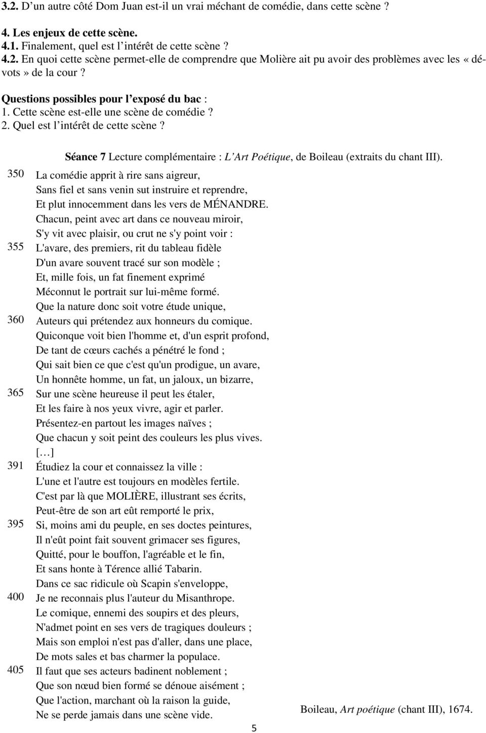 Dom Juan Acte 1 Scene 2 Texte Séquence III Dom Juan ou Le Festin de pierre, de Molière (1665) - PDF  Téléchargement Gratuit