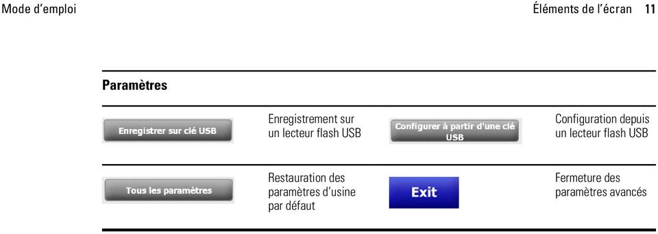 Configuration depuis un lecteur flash USB