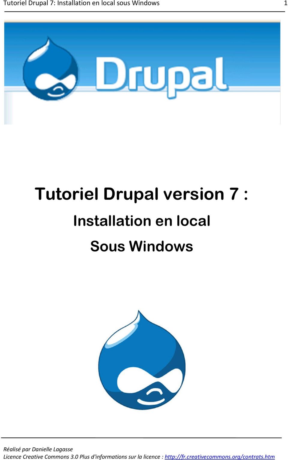 Windows 1 Tutoriel Drupal