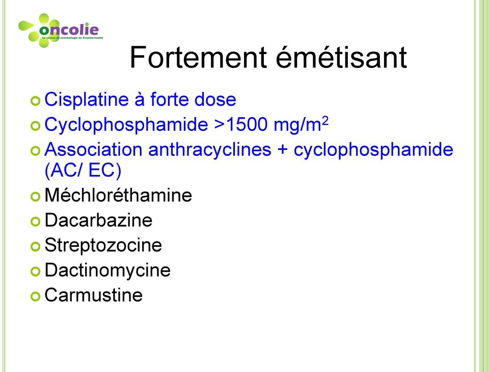 anthracyclines + cyclophosphamide (AC/ EC)