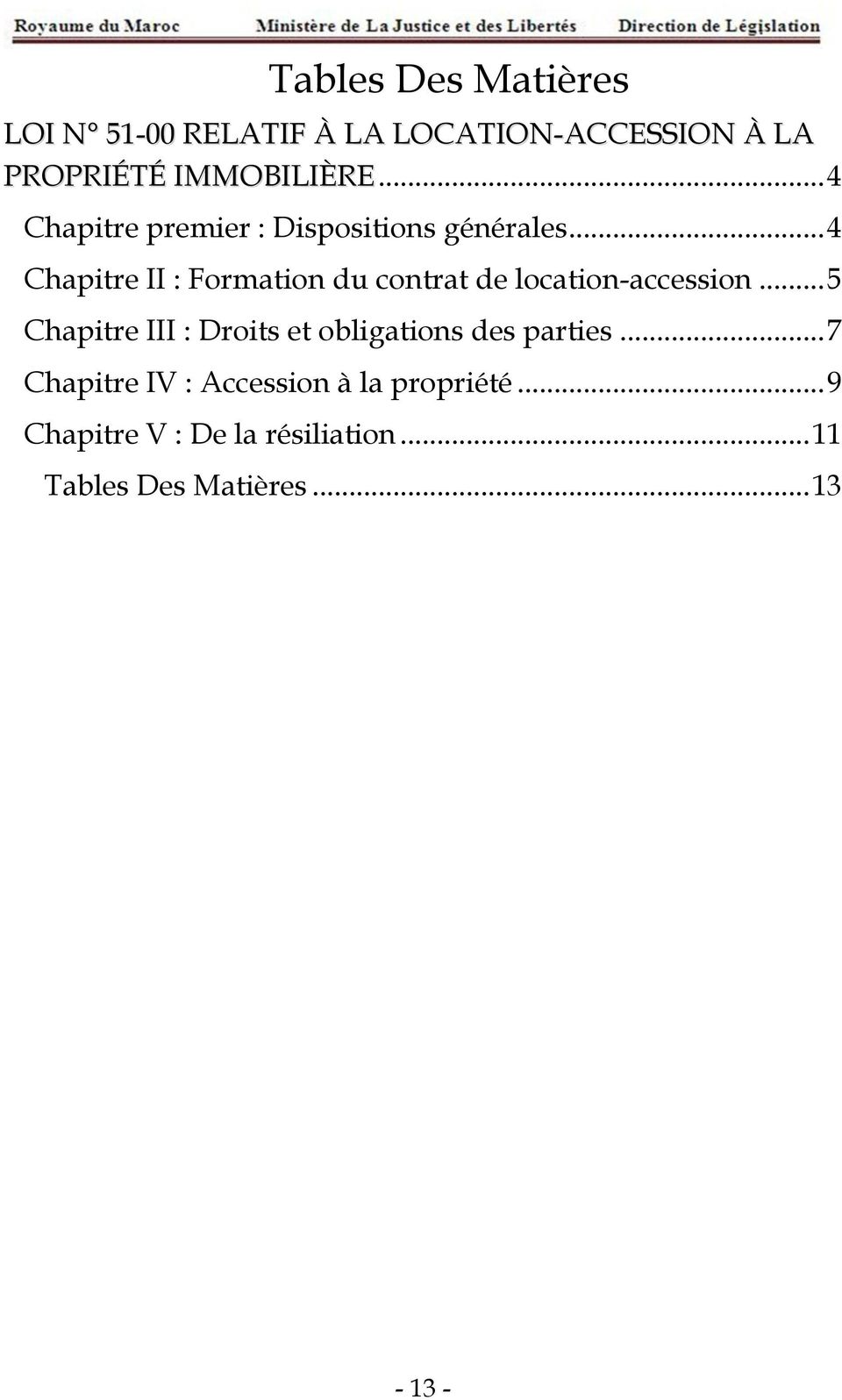 .. 4 Chapitre II : Formation du contrat de location-accession.