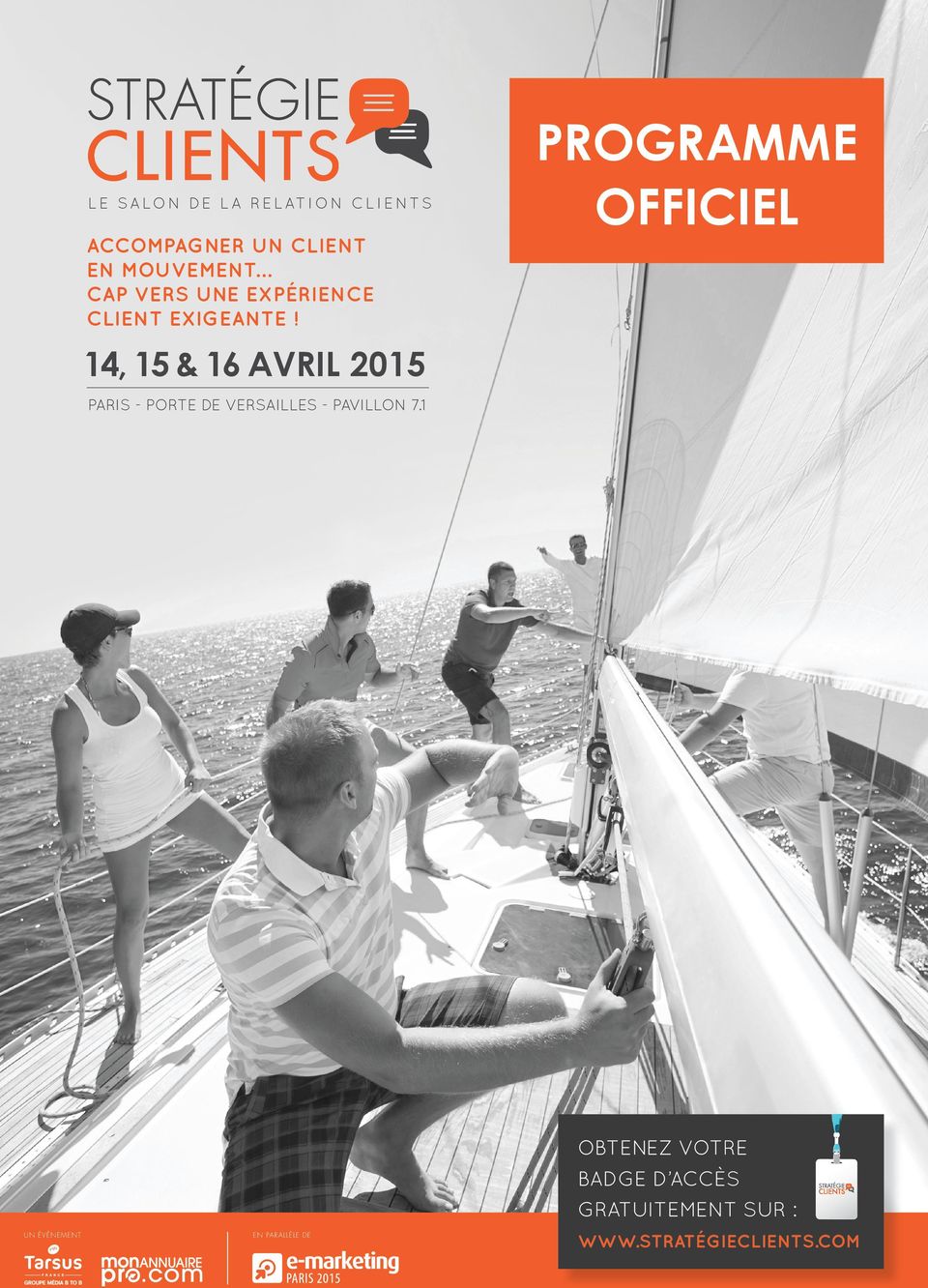 PROGRAMME OFFICIEL 14, 15 & 16 AVRIL 2015 PARIS - PORTE DE VERSAILLES -