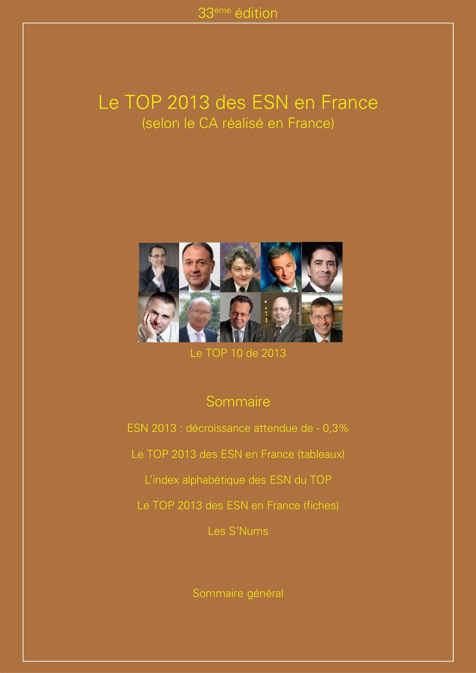 0,3% Le TOP 2013 des ESN en France (tableaux) L index alphabétique des
