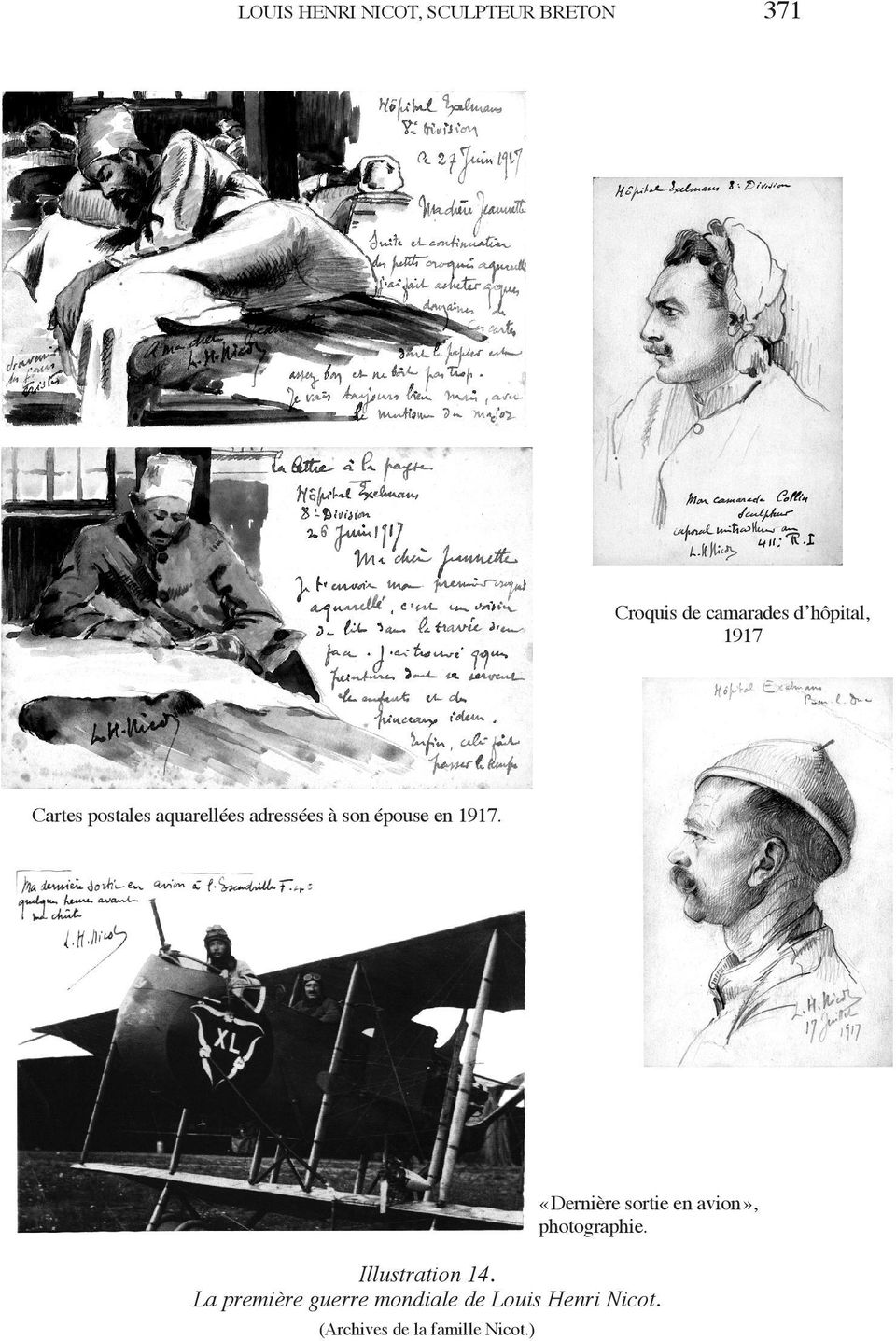 1917. «Dernière sortie en avion», photographie. Illustration 14.