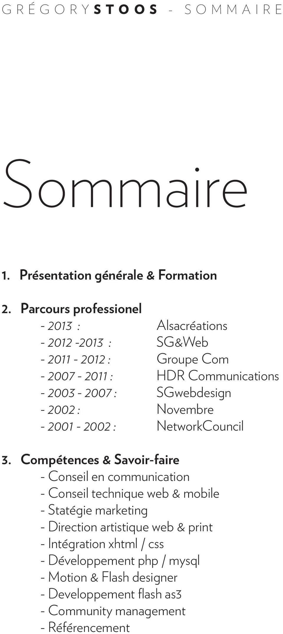 SGwebdesign - 2002 : Novembre - 2001-2002 : NetworkCouncil 3.