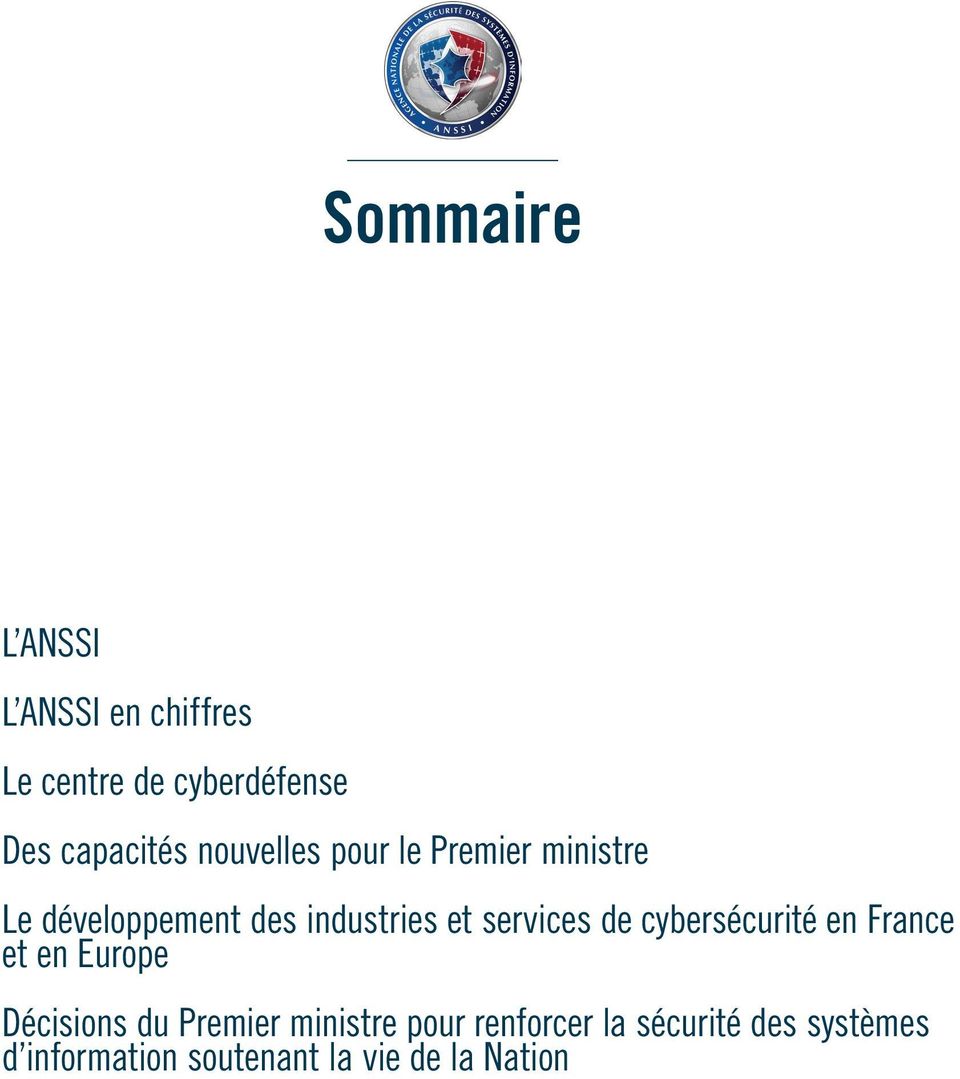 services de cybersécurité en France et en Europe Décisions du Premier