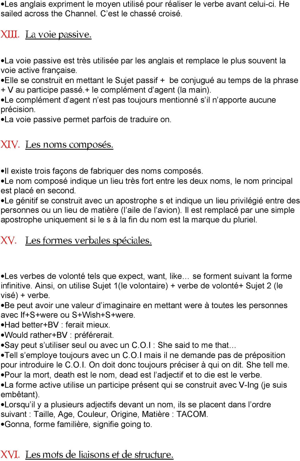 Fiches Recapitulatives D Anglais V Pdf Free Download