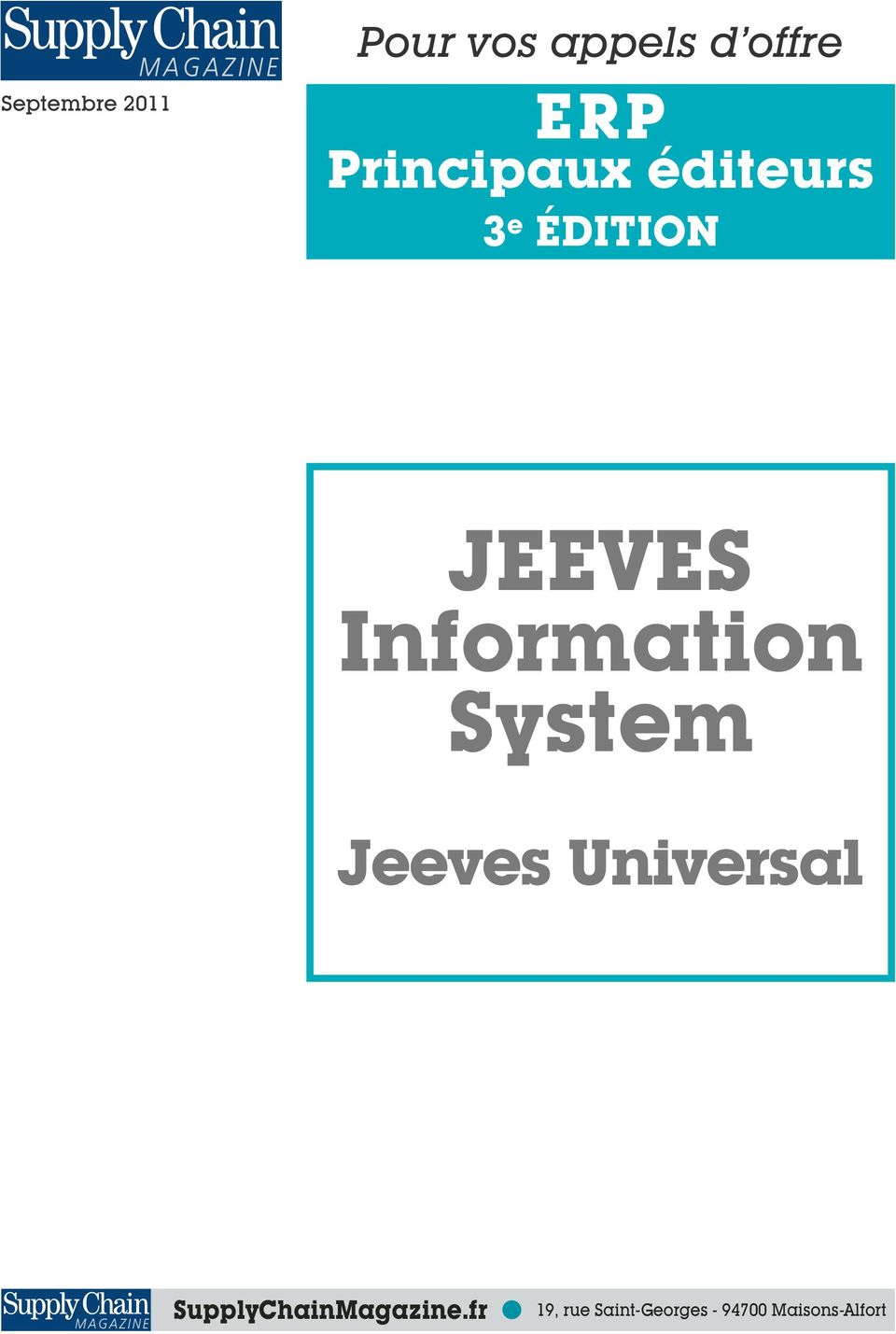 Information System Jeeves Universal