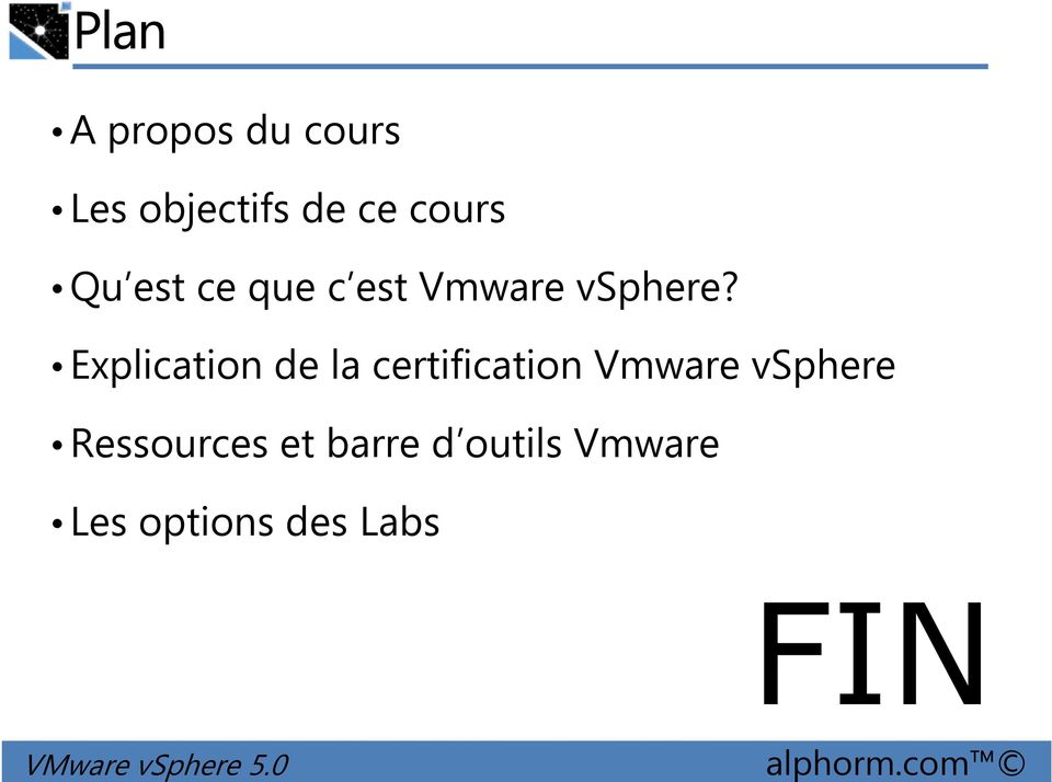Explication de la certification Vmware vsphere