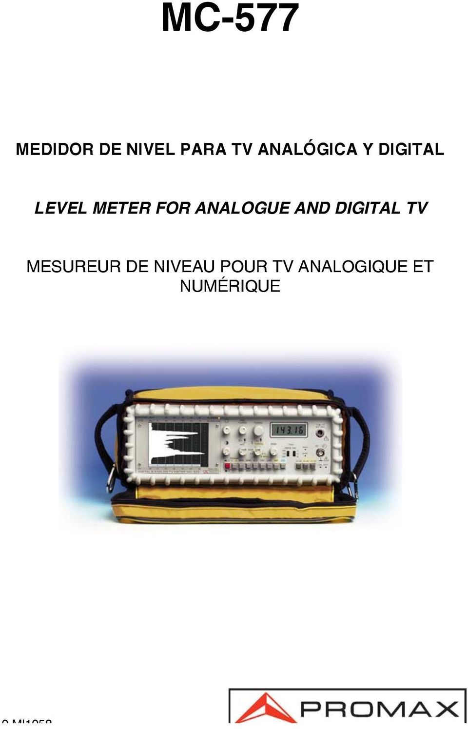 ANALOGUE AND DIGITAL TV MESUREUR DE
