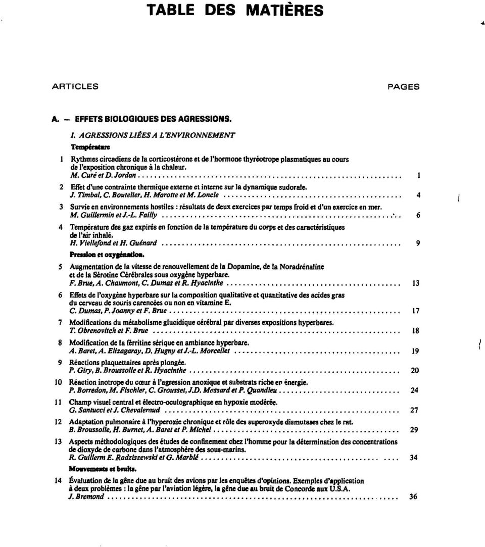 Jordan 1 2 Effet d'une contrainte thermique externe et interne sur la dynamique sudorale. /. Timbal, C. Bouteller, H. Marotte et M.