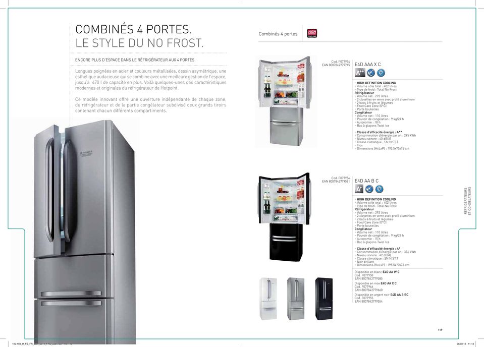 Voilà quelques-unes des caractéristiques modernes et originales du réfrigérateur de Hotpoint.