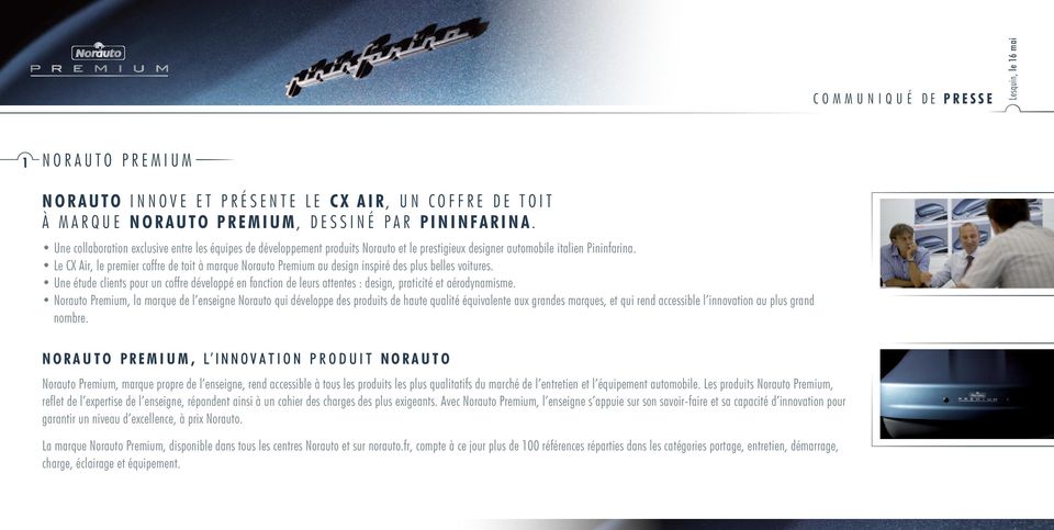Norauto Premium Norauto Innove Et Presente Le Cx Air Un Coffre