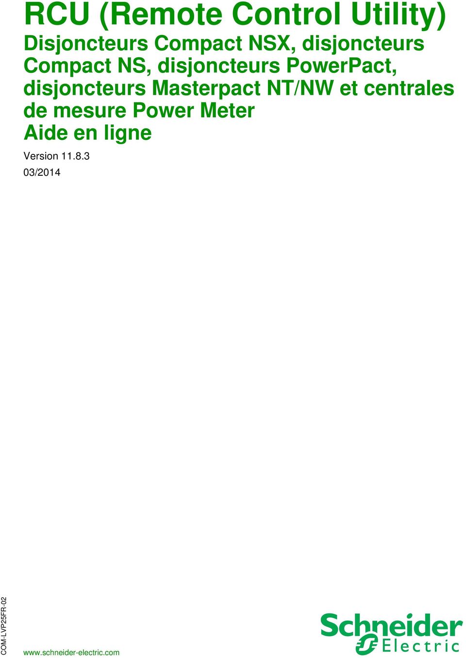 PowerPact, disjoncteurs Masterpact NT/NW et centrales de mesure Power