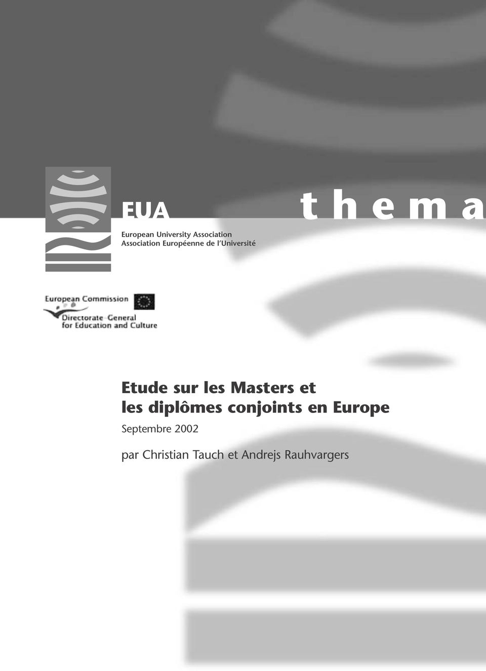 Masters et les diplômes conjoints en Europe