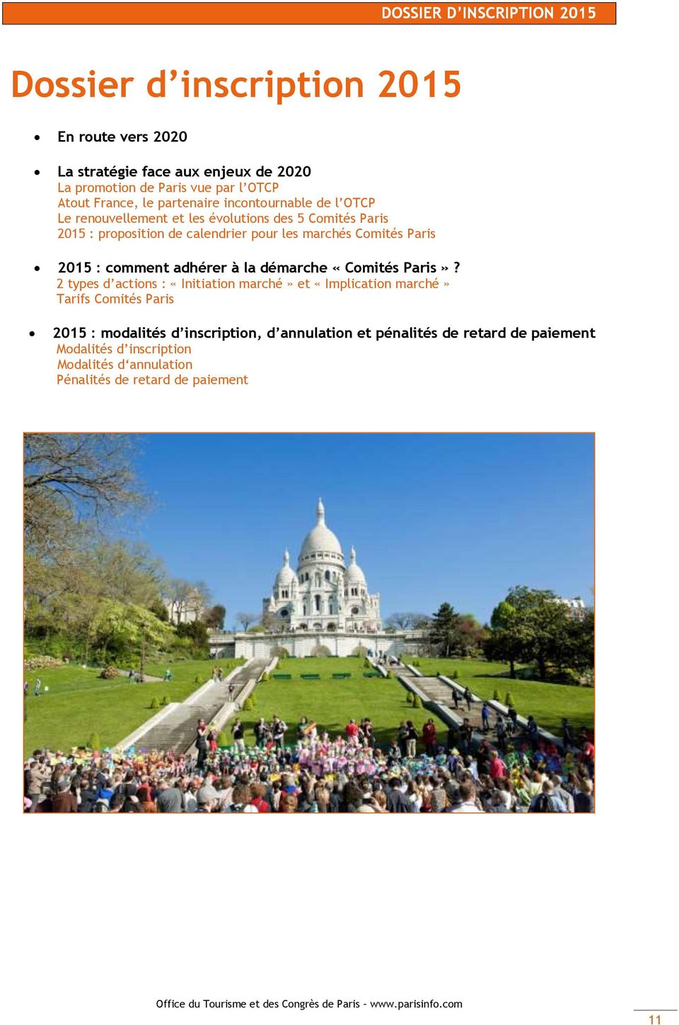 Comités Paris 2015 : comment adhérer à la démarche «Comités Paris»?