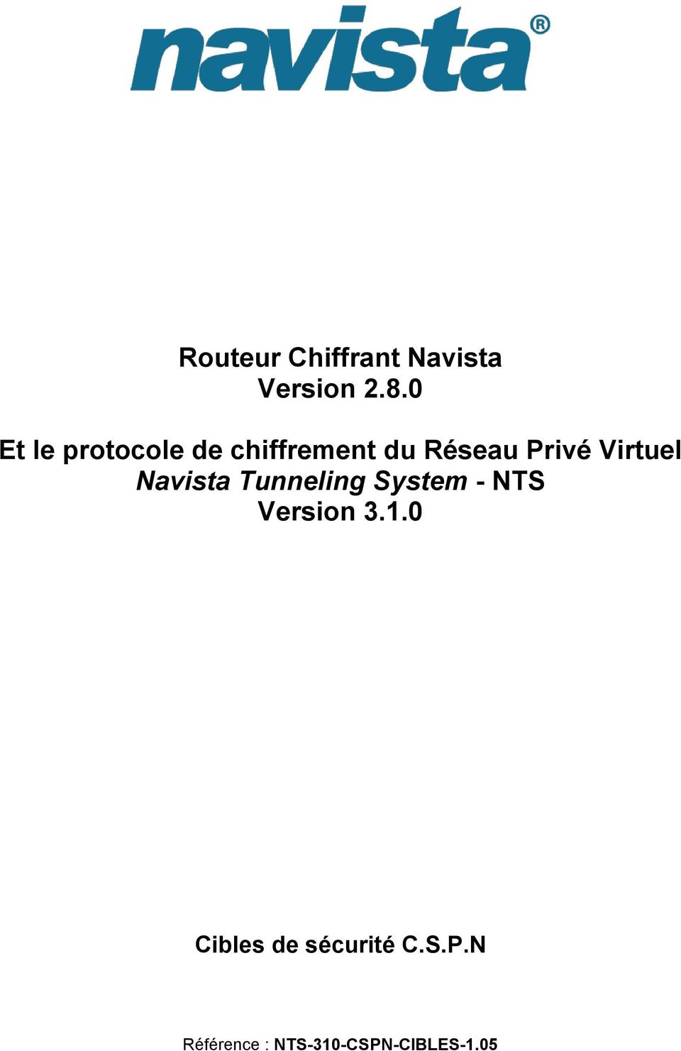 Virtuel Navista Tunneling System - NTS Version 3.1.