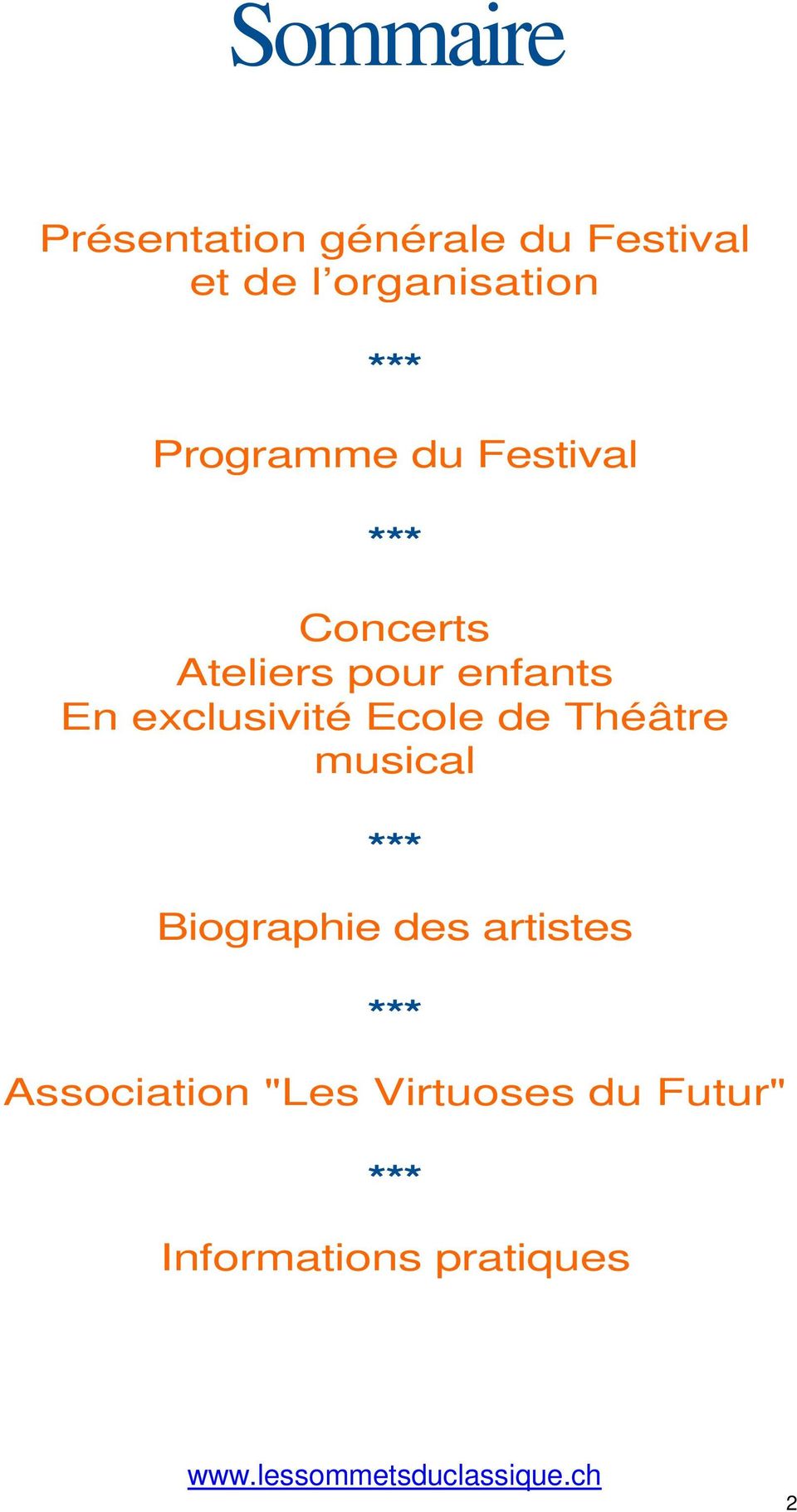 Ecole de Théâtre musical *** Biographie des artistes *** Association