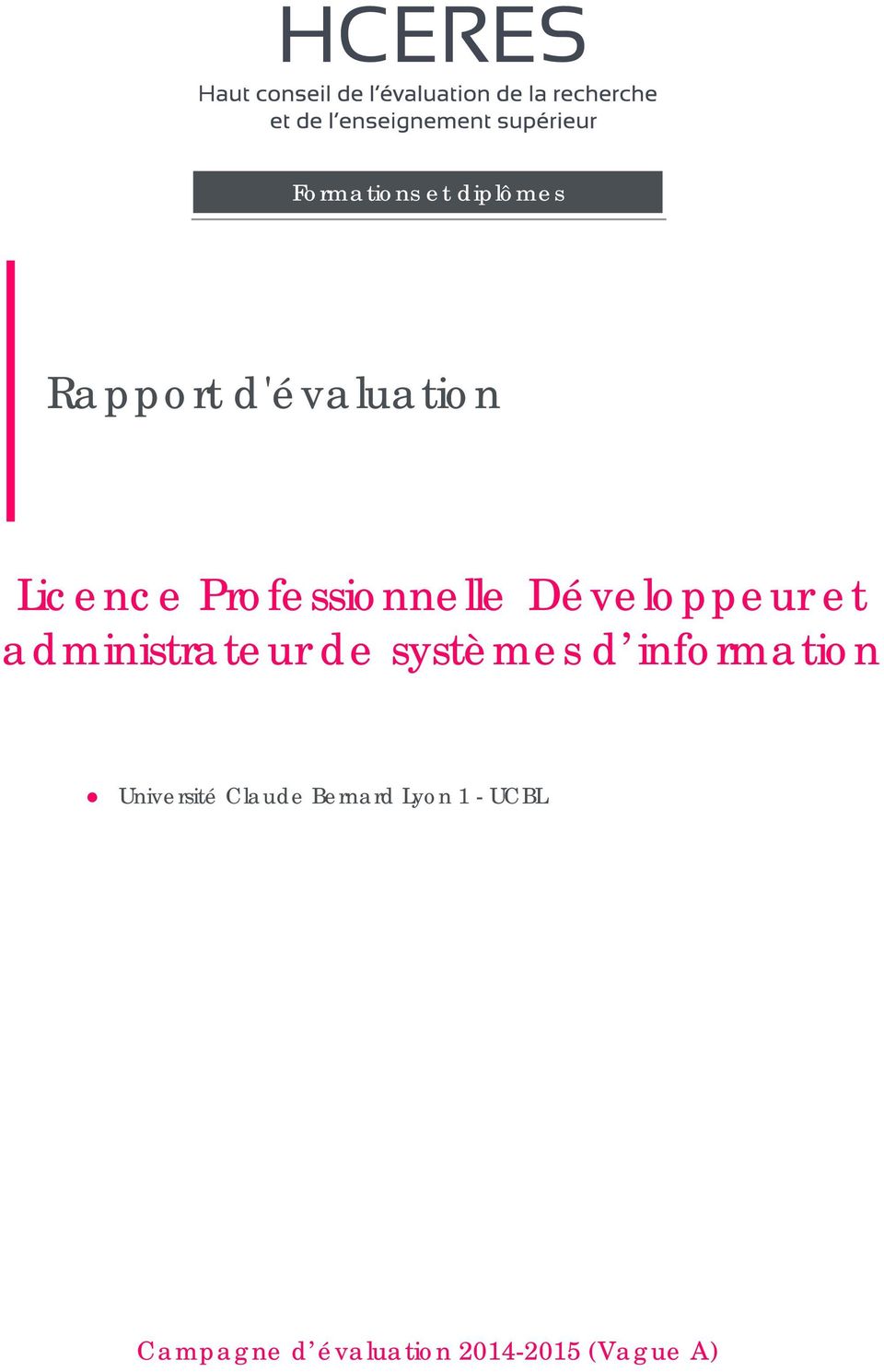 systèmes d information Université Claude Bernard